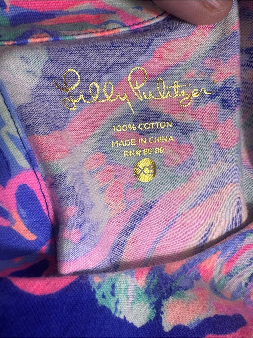 Lilly Pulitzer Bay Dress Multi Sunset Safari Print XS Cotton Dress Vacation - Picture 16 of 17